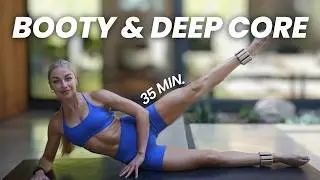 35 Min. Abs & Glutes Workout | No Equipment | No Repeats | At Home Pilates Follow Along