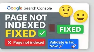 Page Not Indexed Issue Solved | Google Console Error Fix