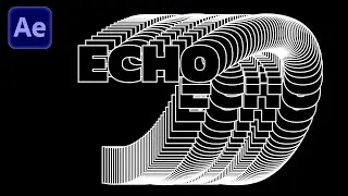 Echo Kontur Text Animation - After Effects Tutorial