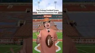 Top College Football teams after the Preseason Poll🔥🏈