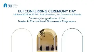 Ceremony for graduates of the Master in Transnational Governance Programme