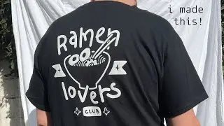 Studio vlog ✦ making t-shirts from home with heat transfer puff vinyl