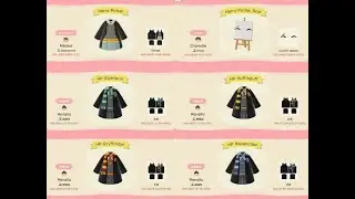 Harry Potter Animal Crossing Custom Design Codes - New Horizon