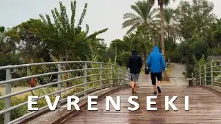 Regen in der Side Evrenseki Promenade Türkei 21 Oktober 2025 🥰🇹🇷 