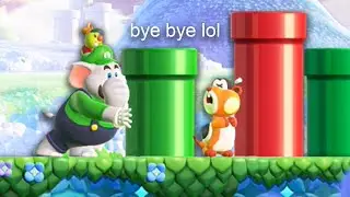 The new mario game where you turn into an elephant and murder animals