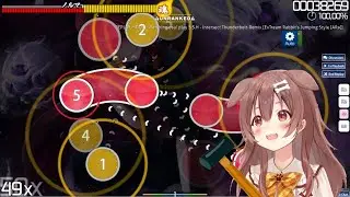 Korone plays osu!