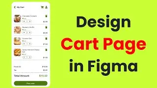 Mobile app cart page design in Figma - Part 02