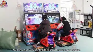 🏎️ Coin-Operated Dual-Player Arcade Racing Game – Head-to-Head Racing Fun!