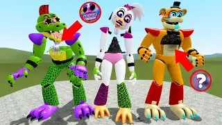 WHAT'S INSIDE ALL GLAMROCK ANIMATRONICS in Garry's Mod! (Five Nights at Freddy's: Security Breach)