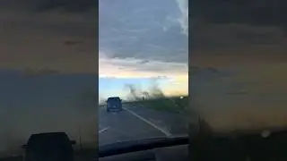 MAN DRIVES INTO GUSTNADO FOR FUN