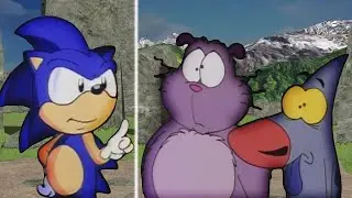 [Cartoon Crossover] Sonic Explains Eek the Cat & Sharky About Dr. Robotnik