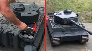 Amazing Engineering - Remote controlled Tiger Tank in Action!