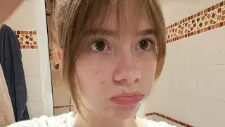 Cut my bangs with me after a tough day,live , relief, post-crashout, no editing 