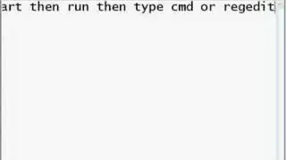 How to start cmd and regedit!!!