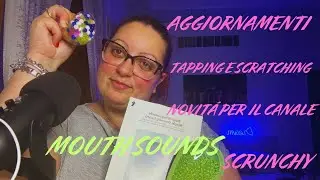 ASMR TRIGGER WITH NEW ITEMS - CRUNCHY SOUNDS - TAPPING AND SCRATCHING - UPDATES AND NEWS 🫠💤💋#asmr