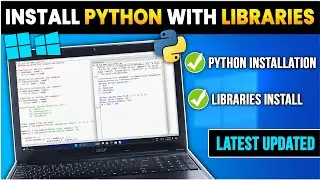 How to Install Python In Windows 11/10 With It's Libraries 2024 - Numby,Pandas,Matplotlib etc🤯⚡🖥️💻