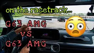 Mercedes G63 vs G63 AMG Edition 1 on racetrack POV top speed test drive