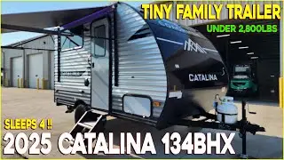 Small RV that sleeps four! 2025 Catalina 134BHX small bunkhouse travel trailer at Couchs RV Nation