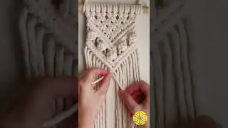 Painel em Macramê! Tutorial👆#macramepassoapasso #macrame #paineldemacrame #wallhanging