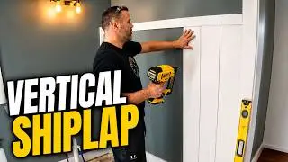 Transform Your Bathroom with Vertical Shiplap - Easy Installation