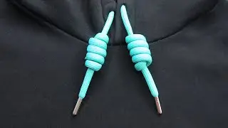 Ave Craft: How to tie Hoodie Strings for beginners. Great rope knot trick and skills. 