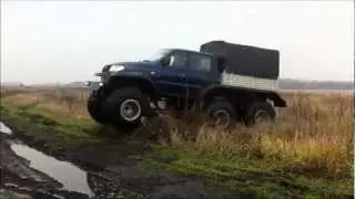 Вездеход ЯМАЛ T-64 на трассе
