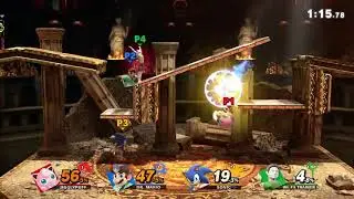 Jigglypuff (Me) vs Dr. Mario vs Sonic vs Wii Fit Trainer