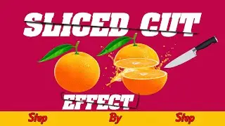 Sliced Text Effect Tutorial | Text Effect Photoshop | text cut effect | Photoshop Tutorial
