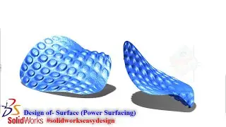 Solidworks Tutorial # 182 Design in Surface || Using Power Surfacing by in Solidworks_SW Easy Design
