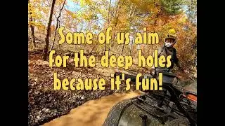 Getting stuck in the mud!