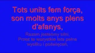 Hymn FC Barcelony [Cant del Barça] with lyrics & napisy pl.
