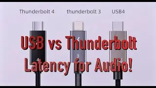 USB Audio Interfaces have VERY HIGH LATENCY, Thunderbolt destroys it in the studio or LIVE!