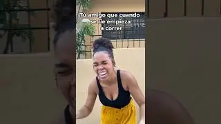 Mi AMIGA cuando se ríe🤣🏃🏽‍➡️ #humor #amigos #viral #correr
