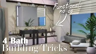 Functional bathroom furniture | Tutorial | Sims 4 Building tips | NO CC