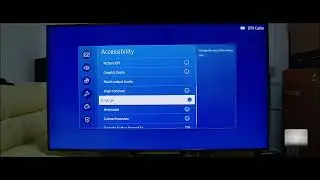Menu and features of Samsung GAMING TV 4K HDR 120 hz Q70A PART. Ambient mode, Multiview, Intelligent