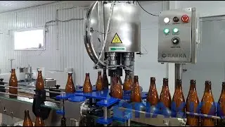Линия розлива кумыса в стеклянную бутылку