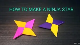 How to make an origami ninja star