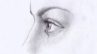 Как рисовать ГЛАЗ ЧЕЛОВЕКА В ПРОФИЛЬ. Урок 58