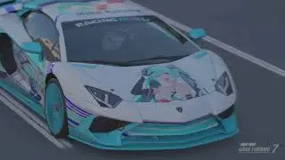 【初音ミク】 Driving a Lamborghini around Tokyo in GT7!! 【HATSUNE MIKU RACING 2024】