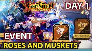 Roses and Muskets Day 1 Event All Challenges Full Guide - Genshin Impact Update 4.3