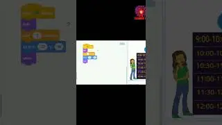 create time table in scratch || shorts || #short ||ytshort ||#learnit9m