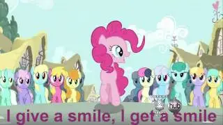 Pinkie Pie - Smile Smile Smile - sing along! (S2E18) On screen lyrics