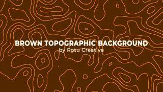 Brown Topographic Background HD | Topographic Textures | Topographic Effect By Potu Creative