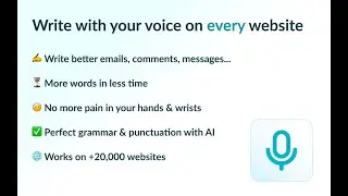 Voicy - Write with your voice on every website