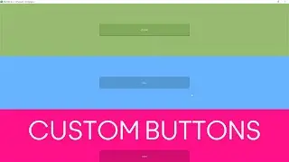 Qt Designer - Custom Buttons - Time Lapse Video [Stylesheet / Modern GUI] Qt for Python and C++