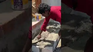 Stairs Making With Hollowblock #shorts #Stairs #Steps