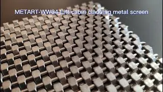 Stainless steel architectural wall cladding mesh-Lift cabin cladding metal fabric-# METART-WW04