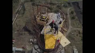 Роупджампинг в Одессе с трубы 101 метр