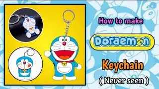 How to make doraemon keychain at home | home made doraemon keychain