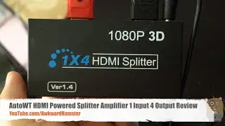 AutoWT HDMI Powered Splitter Amplifier 1 Input 4 Output Review